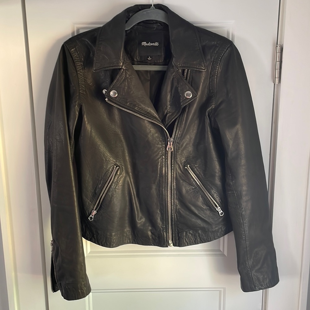 Madewell Washed Leather Motorcycle Jacket